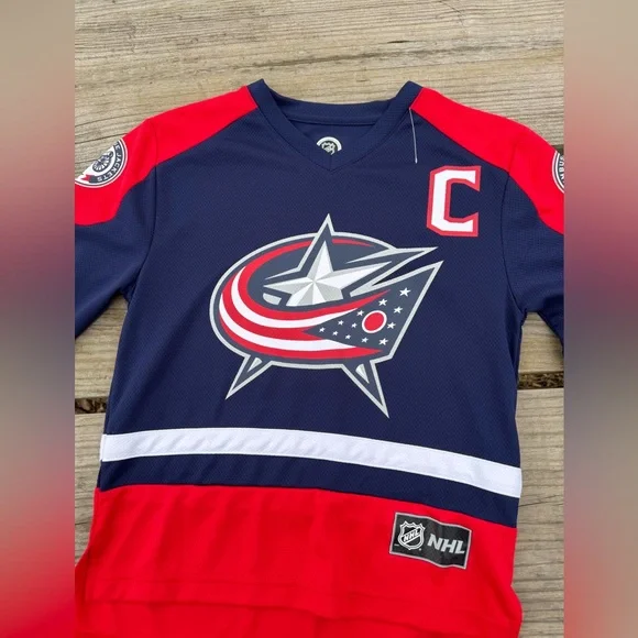 Columbus Blue Jackets Jersey #71 Nick Foligno Style Top - Unisex Size M 8 - Picture 1 of 11
